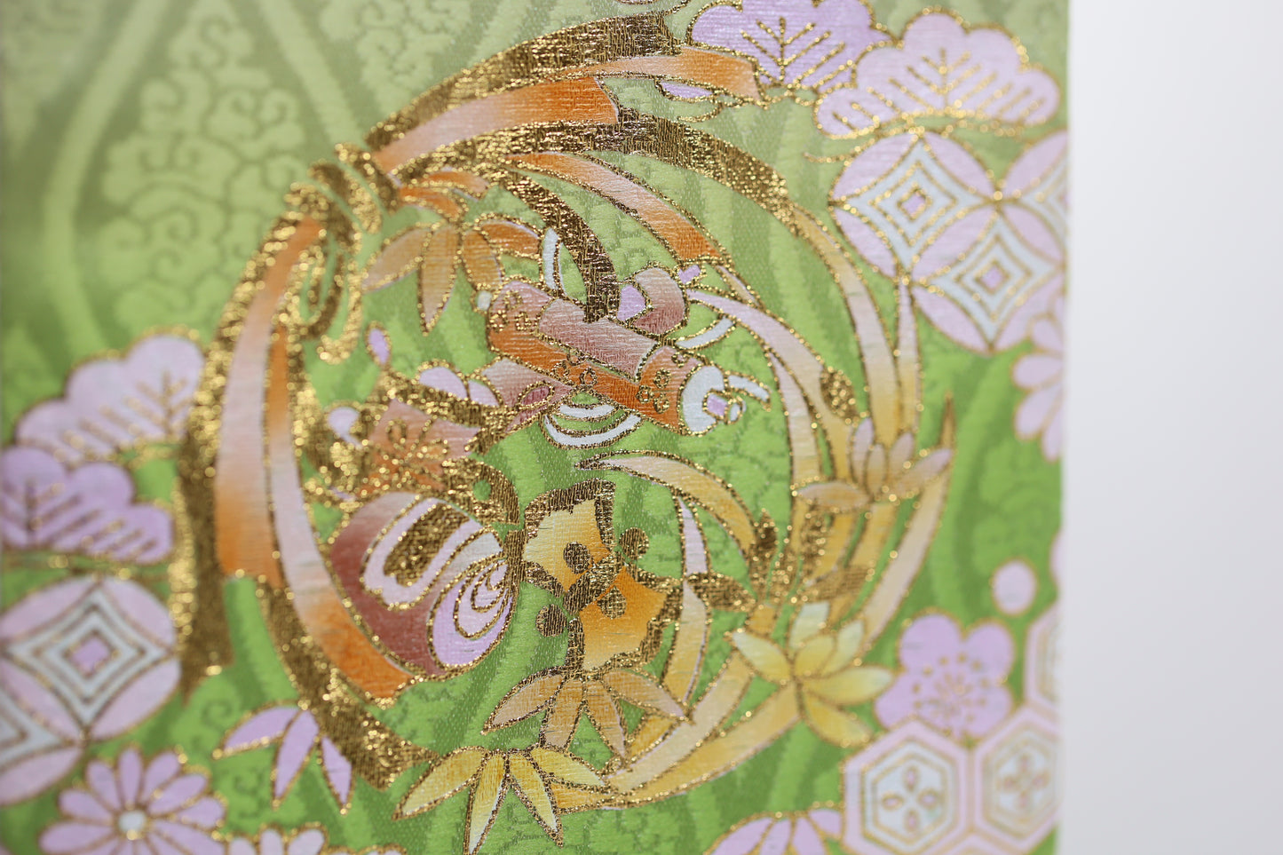 宝尽くし柄 金襴名前旗 (大) スタンドセット