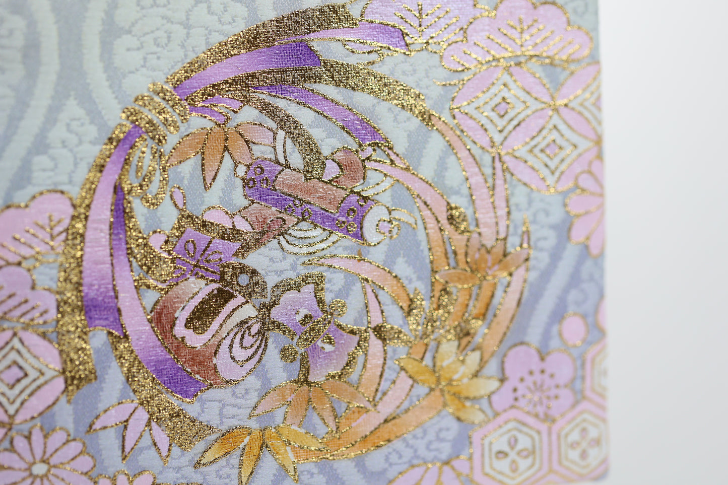 宝尽くし柄 金襴名前旗 (大) スタンドセット