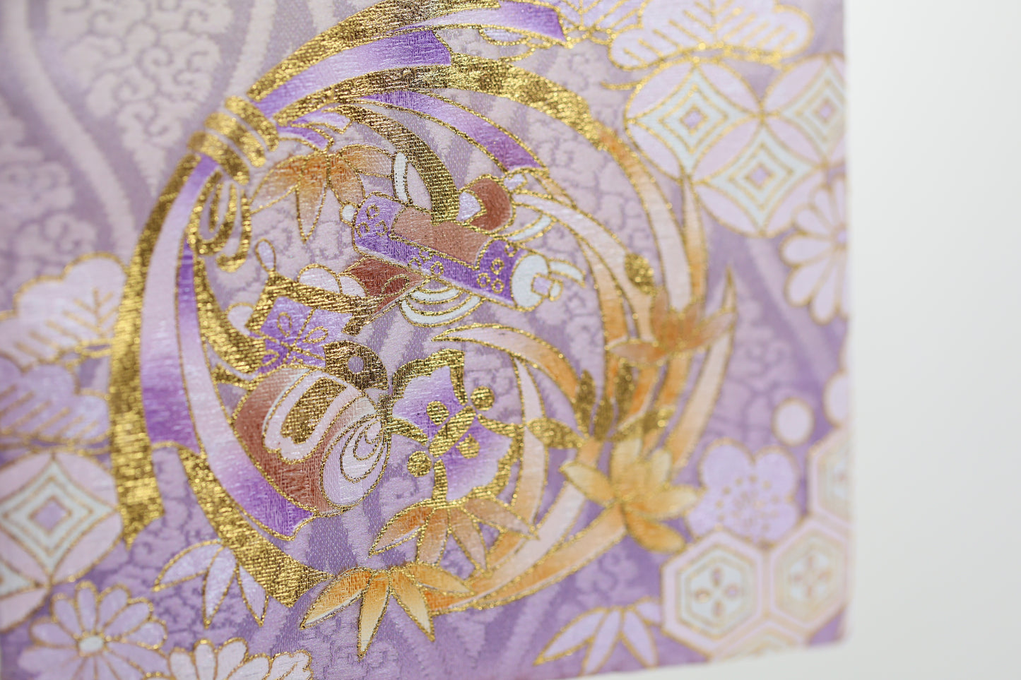 宝尽くし柄 金襴名前旗 (大) スタンドセット
