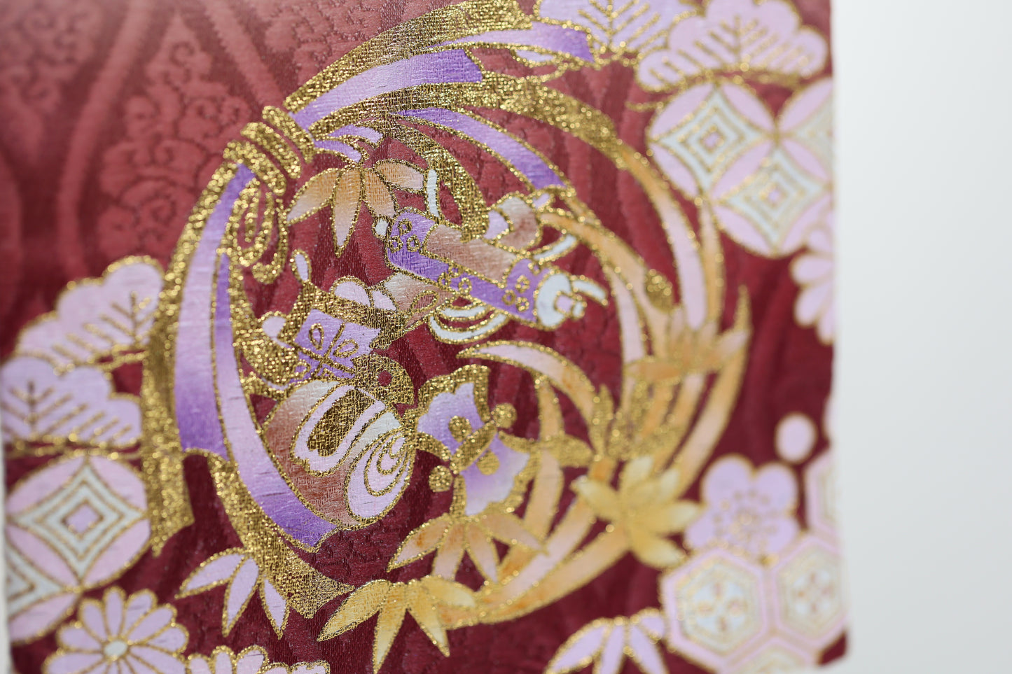 宝尽くし柄 金襴名前旗 (大) スタンドセット