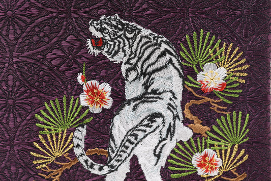 松虎 黒紫 名前旗 (大) スタンドセット