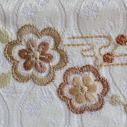 素材美を生かした ナチュラル名前旗 麻柄ブラウン (大)　スタンドセット