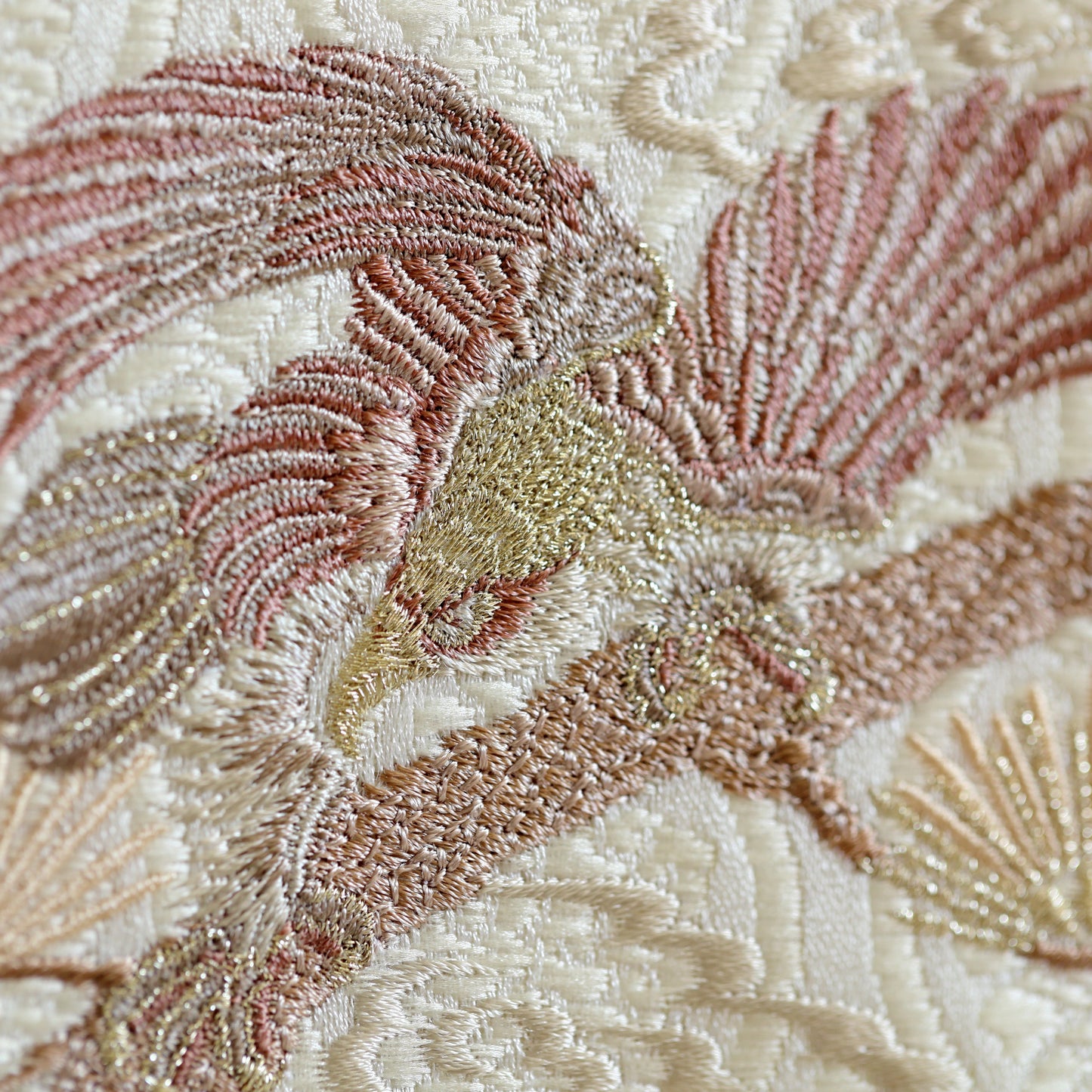 【新作】松鷹ホワイト 金襴名前旗 (大)　スタンドセット