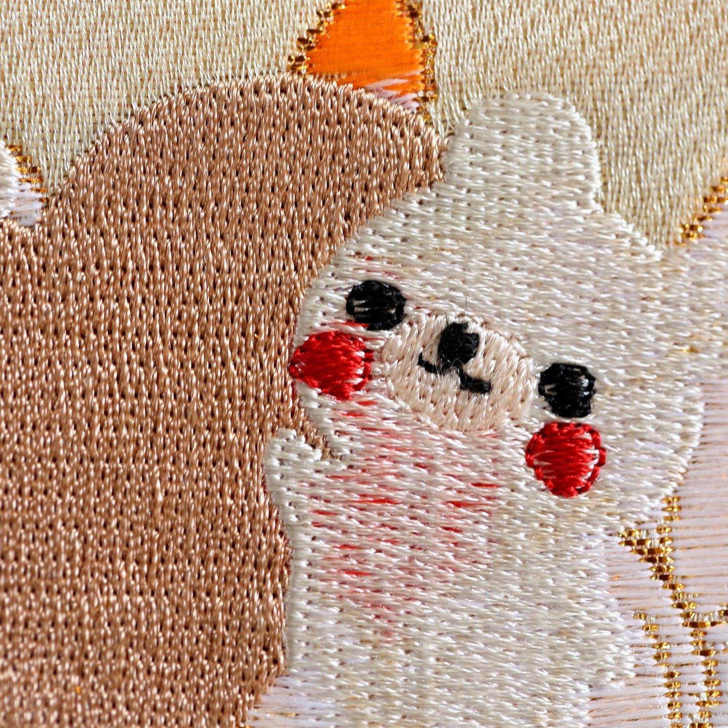 クマとケーキ 可愛いイチゴの名前旗 (大)　スタンドセット