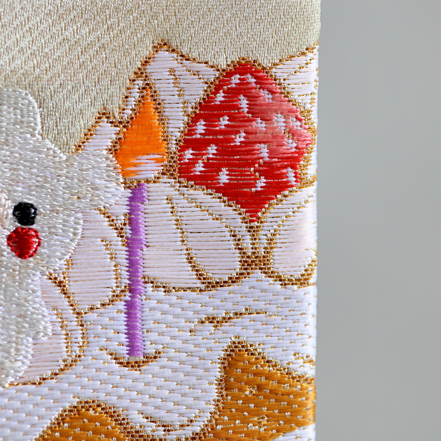 クマとケーキ 可愛いイチゴの名前旗 (大)　スタンドセット