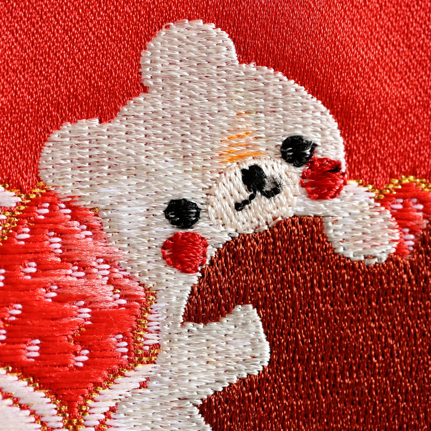 クマとケーキ 可愛いイチゴの名前旗 (大)　スタンドセット