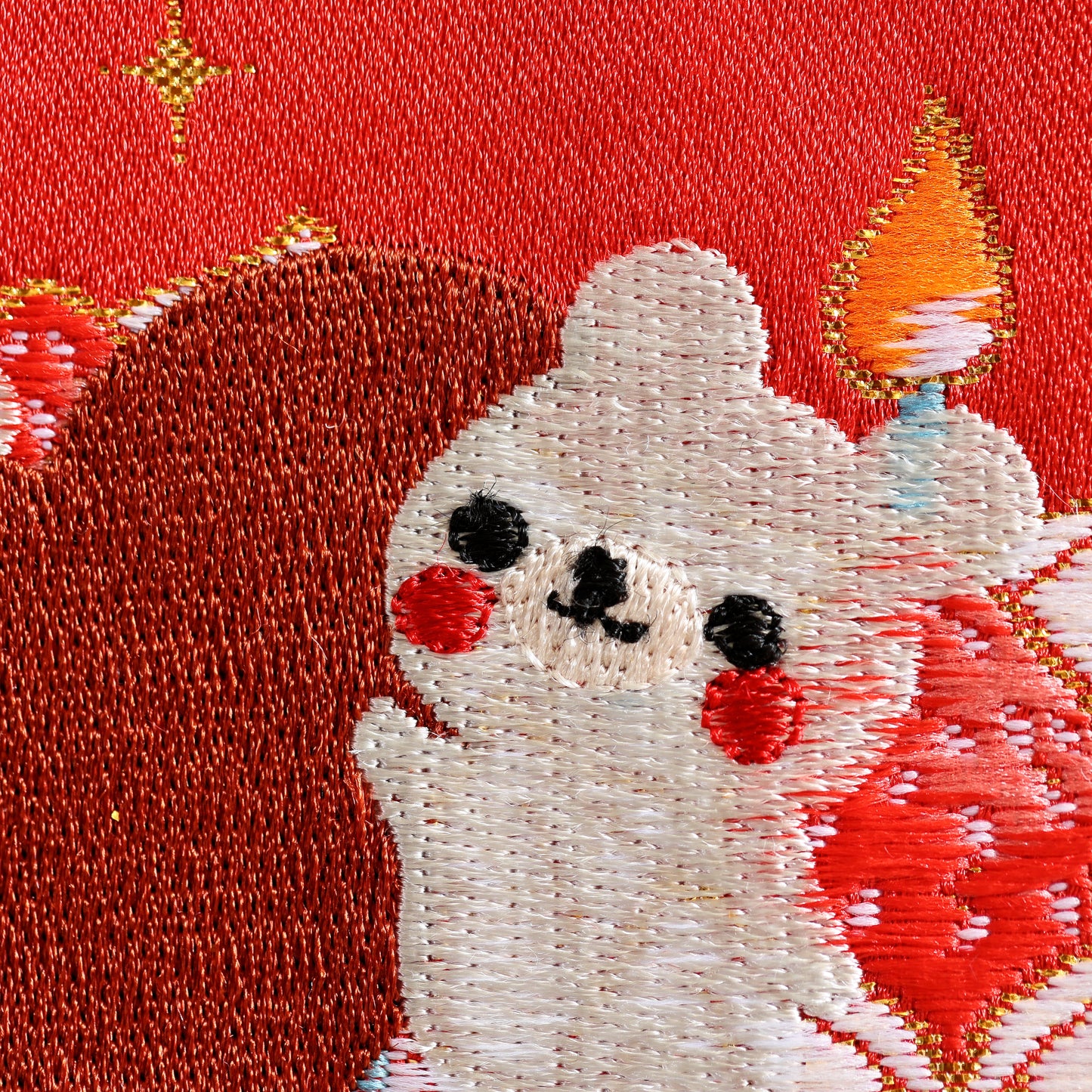 クマとケーキ 可愛いイチゴの名前旗 (大)　スタンドセット