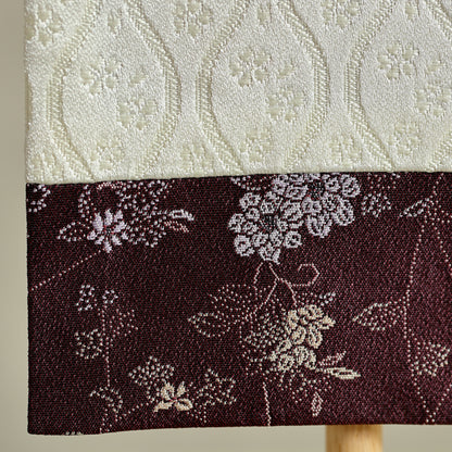 伝統x古典を現代風に 唐草切嵌紋様 名前旗 ムラサキ (大)　スタンドセット