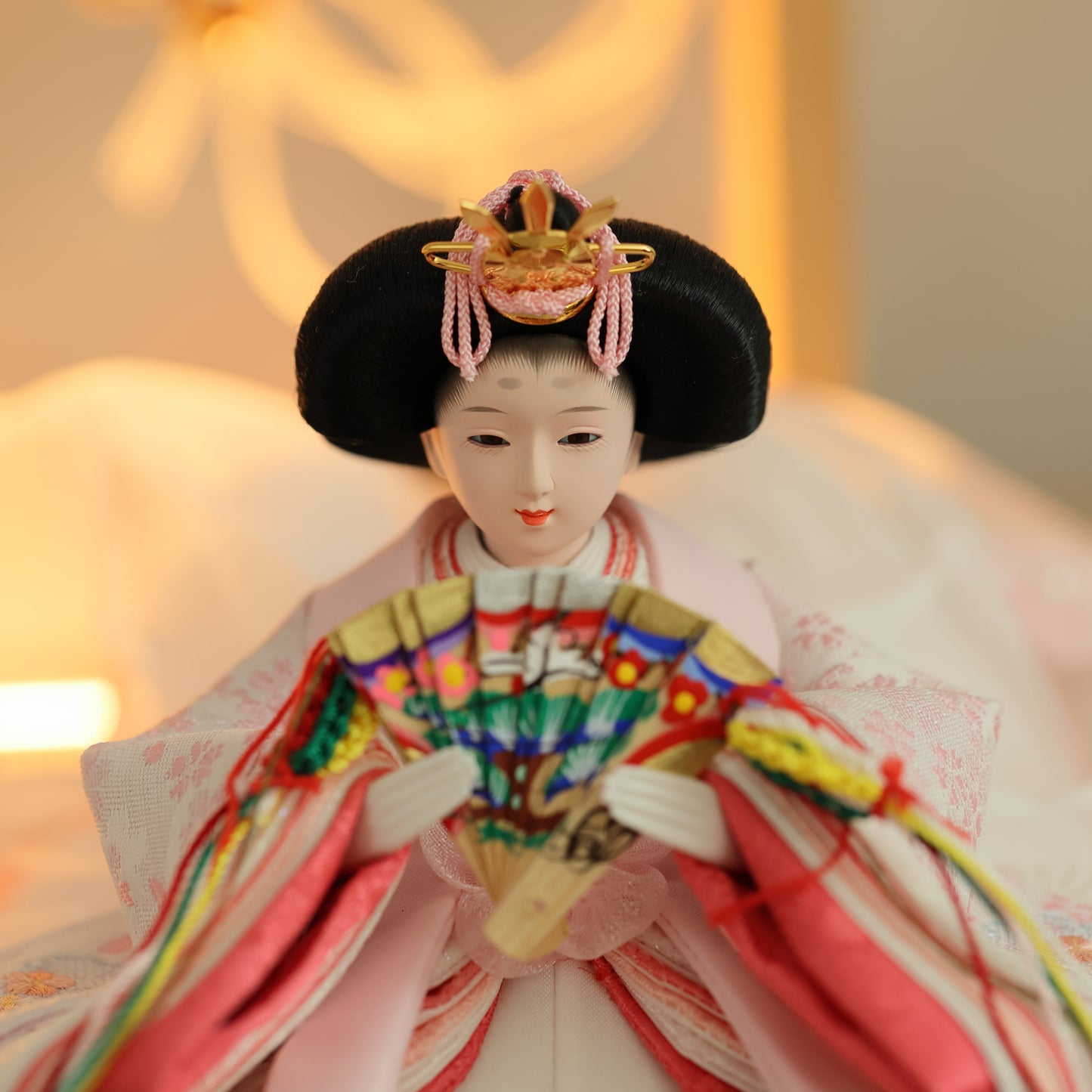 【フラワーアート×LEDライト】ウエディングひな飾りセット