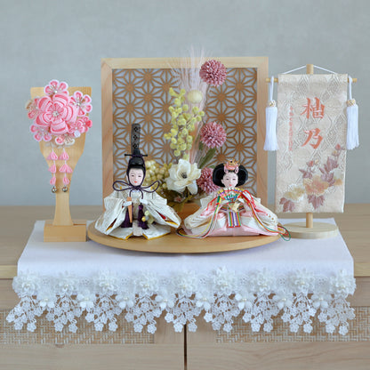 【選べる羽子板カラー】雛人形フルセット