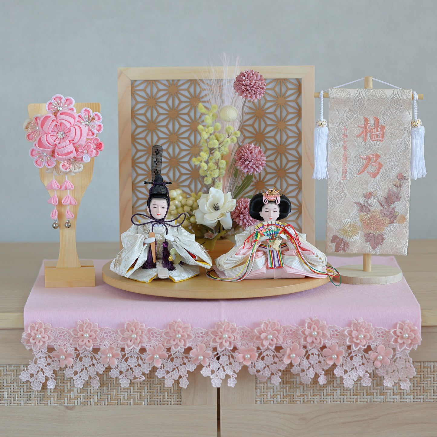 【選べる羽子板カラー】雛人形フルセット