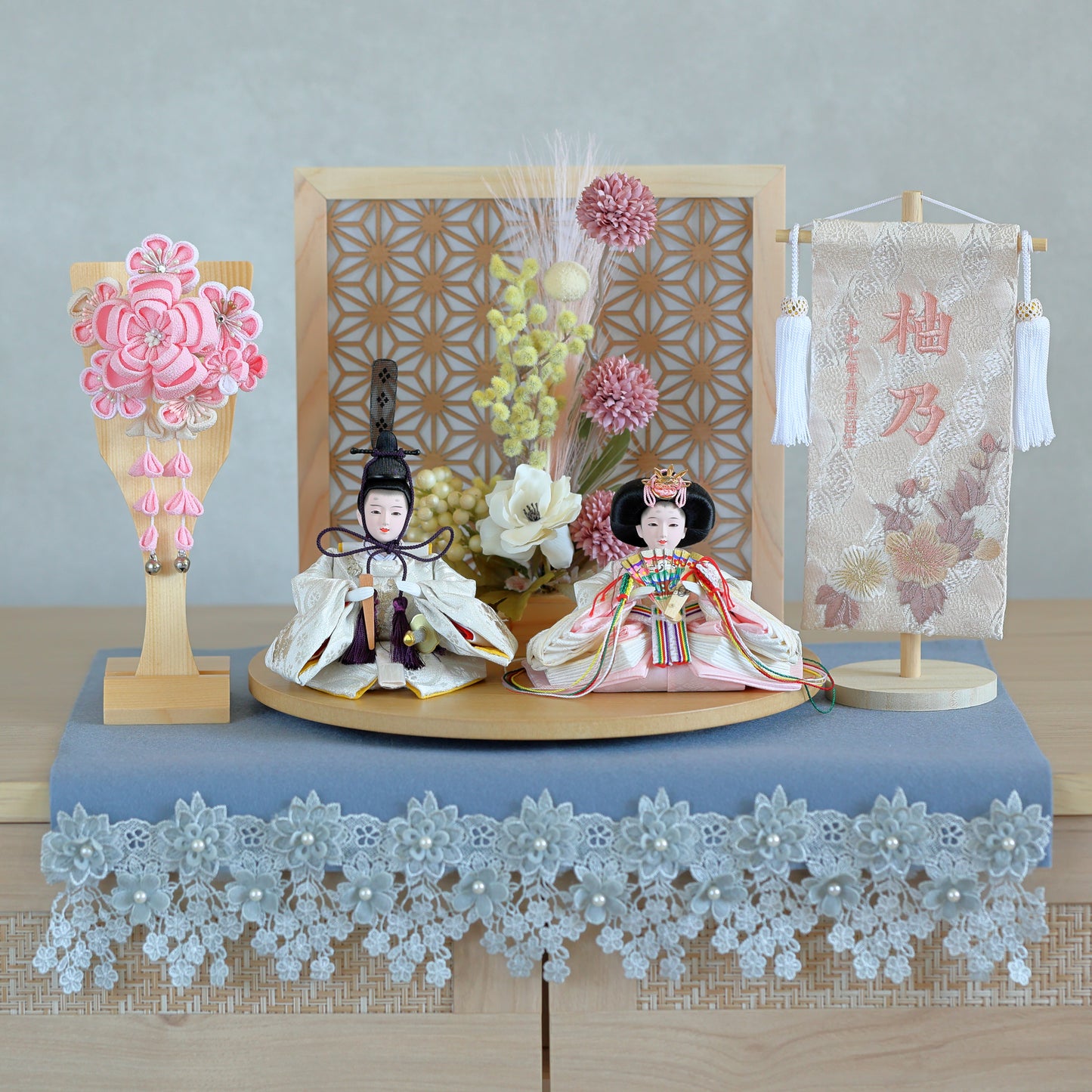 【選べる羽子板カラー】雛人形フルセット