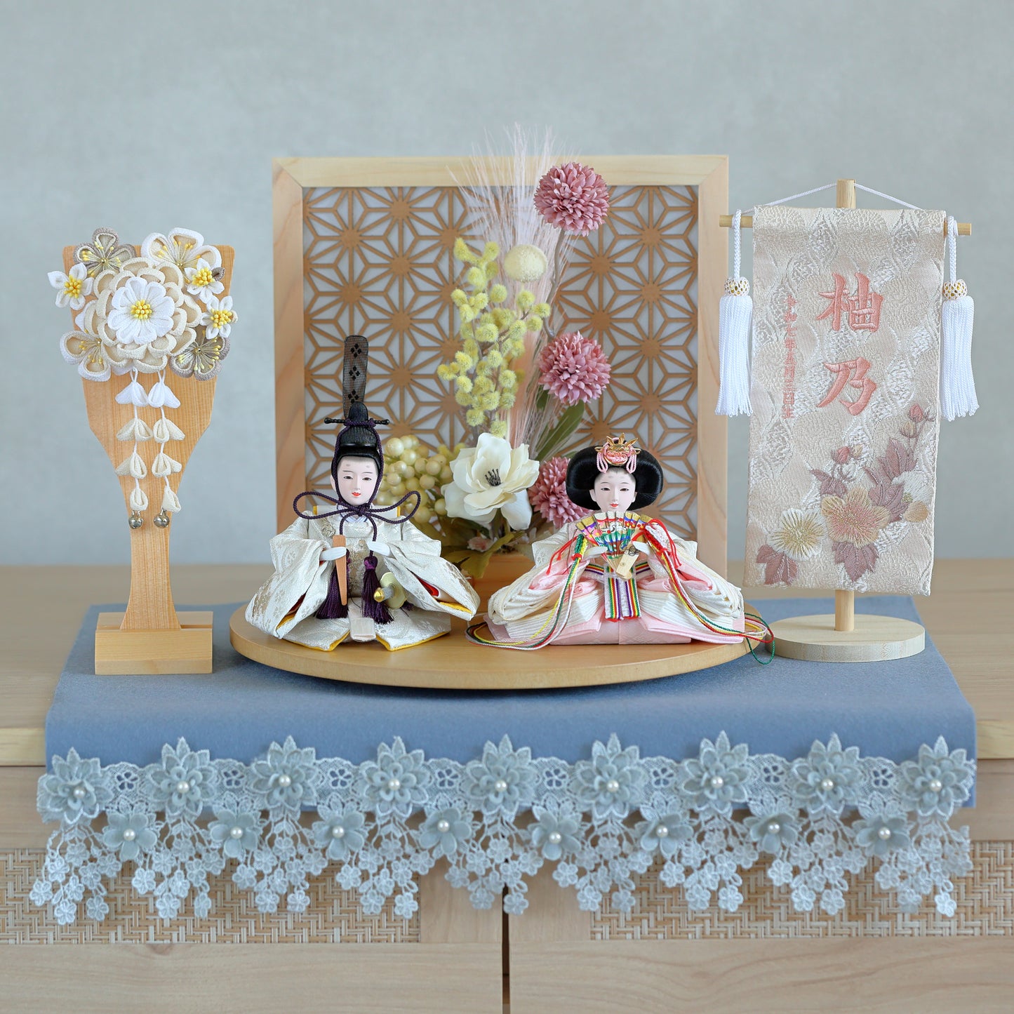 【選べる羽子板カラー】雛人形フルセット