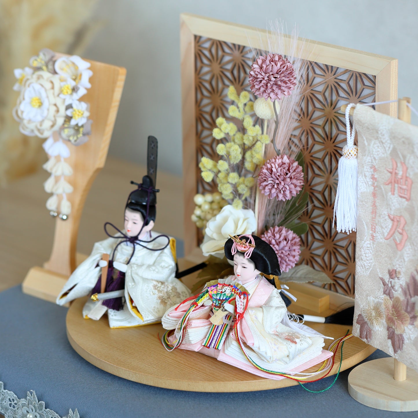 【選べる羽子板カラー】雛人形フルセット