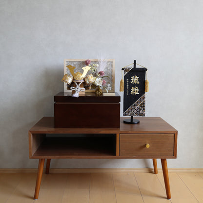 【収納兜飾り】組子風屏風 モダン箱セット【5セット限定】