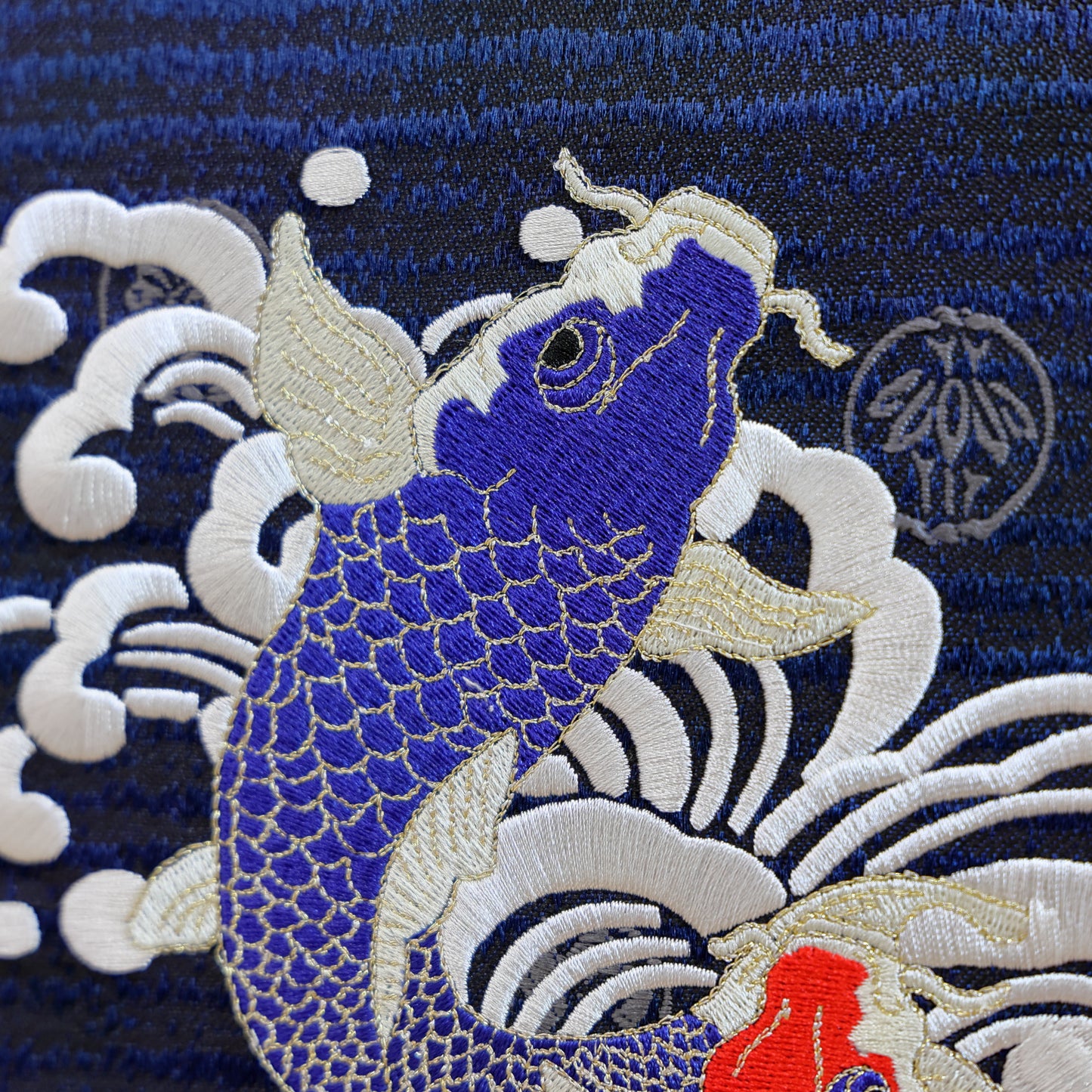 【限定販売】超特大サイズお名前旗 龍鯉 (全高92cm)　スタンドセット