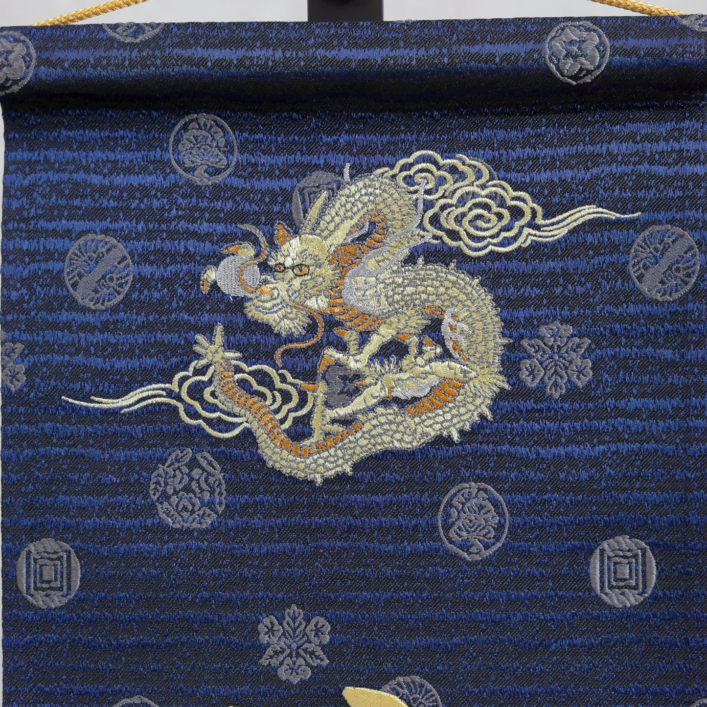 【限定販売】超特大サイズお名前旗 龍鯉 (全高92cm)　スタンドセット