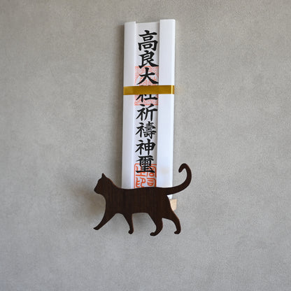 北欧風 壁掛け神棚【Catーネコー】ダークブラウン